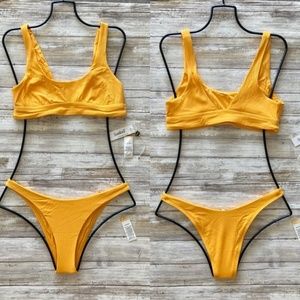 Vitamin A Swim Sunflower EcoEib Bikini Set {Pre-Owned}